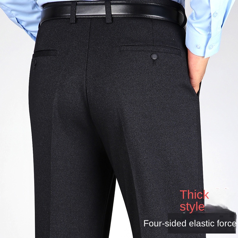 Formal Trouser Stretch - Mens Stretch Formal Trousers High Waist