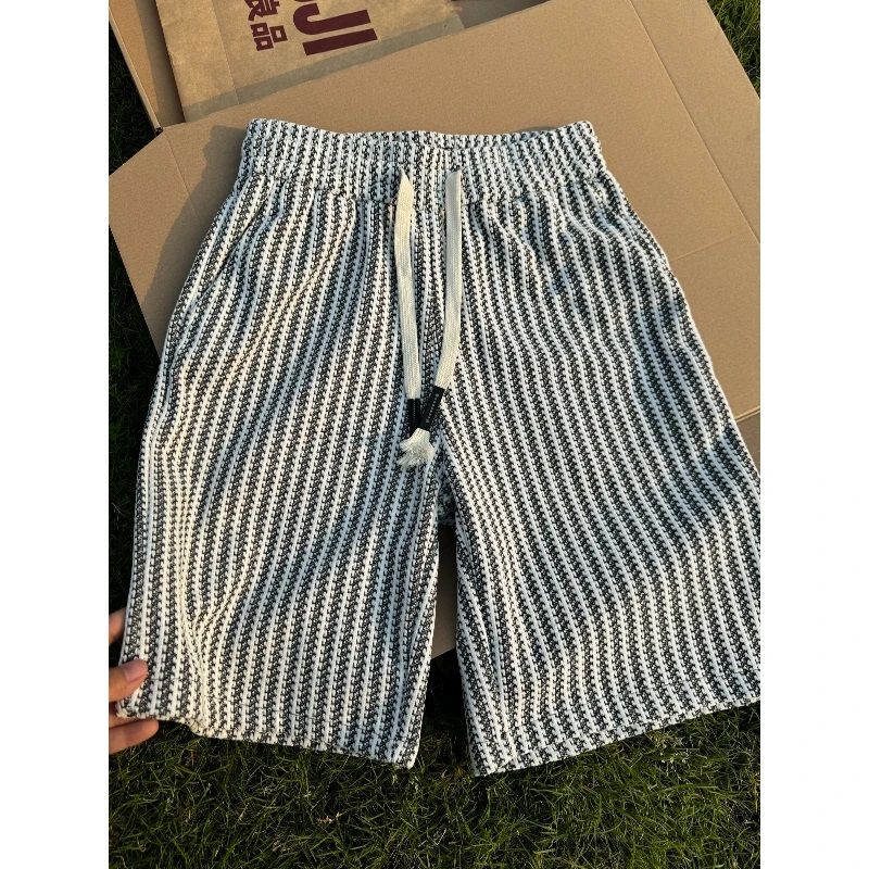 Men'S Fashion Outlets - Outlet Striped Loose Casual Cotton Pants
