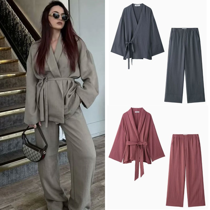 Men'S Fashion Khaki Pants - 2 Piece Fashion Women's Pants Set