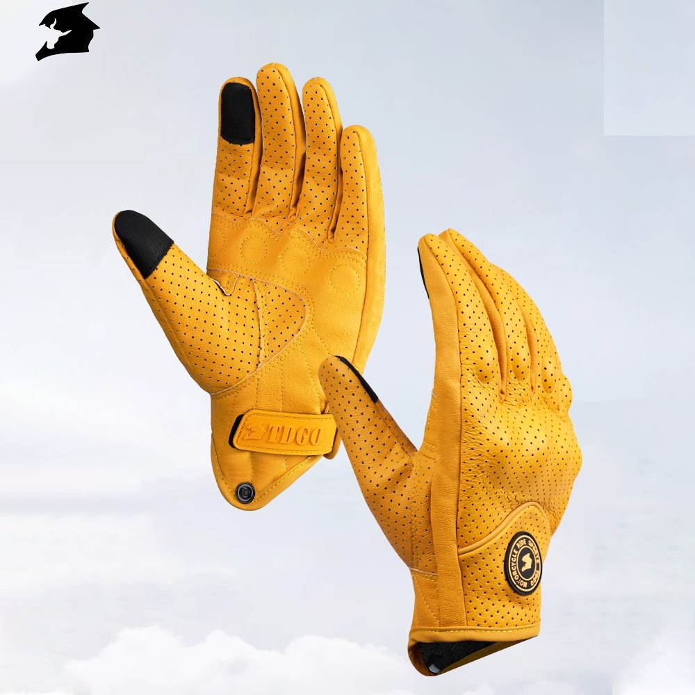 Men'S Fashion Gloves - Yellow Motorcycle Breathable Racing Gloves Summer