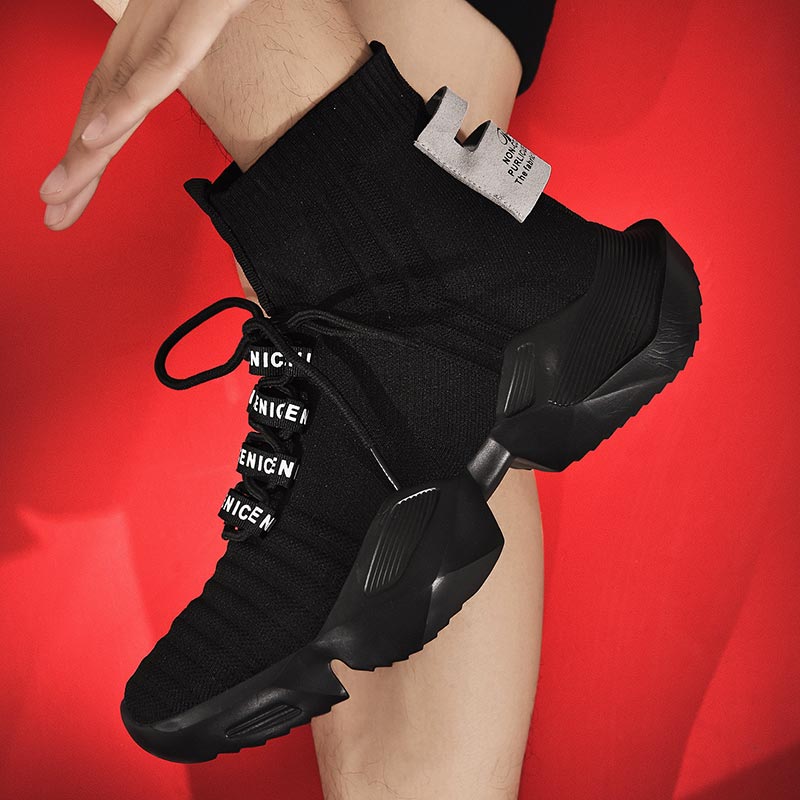 Men'S Fashion Outlets - Plus Size Hightop High-soled Men Sport