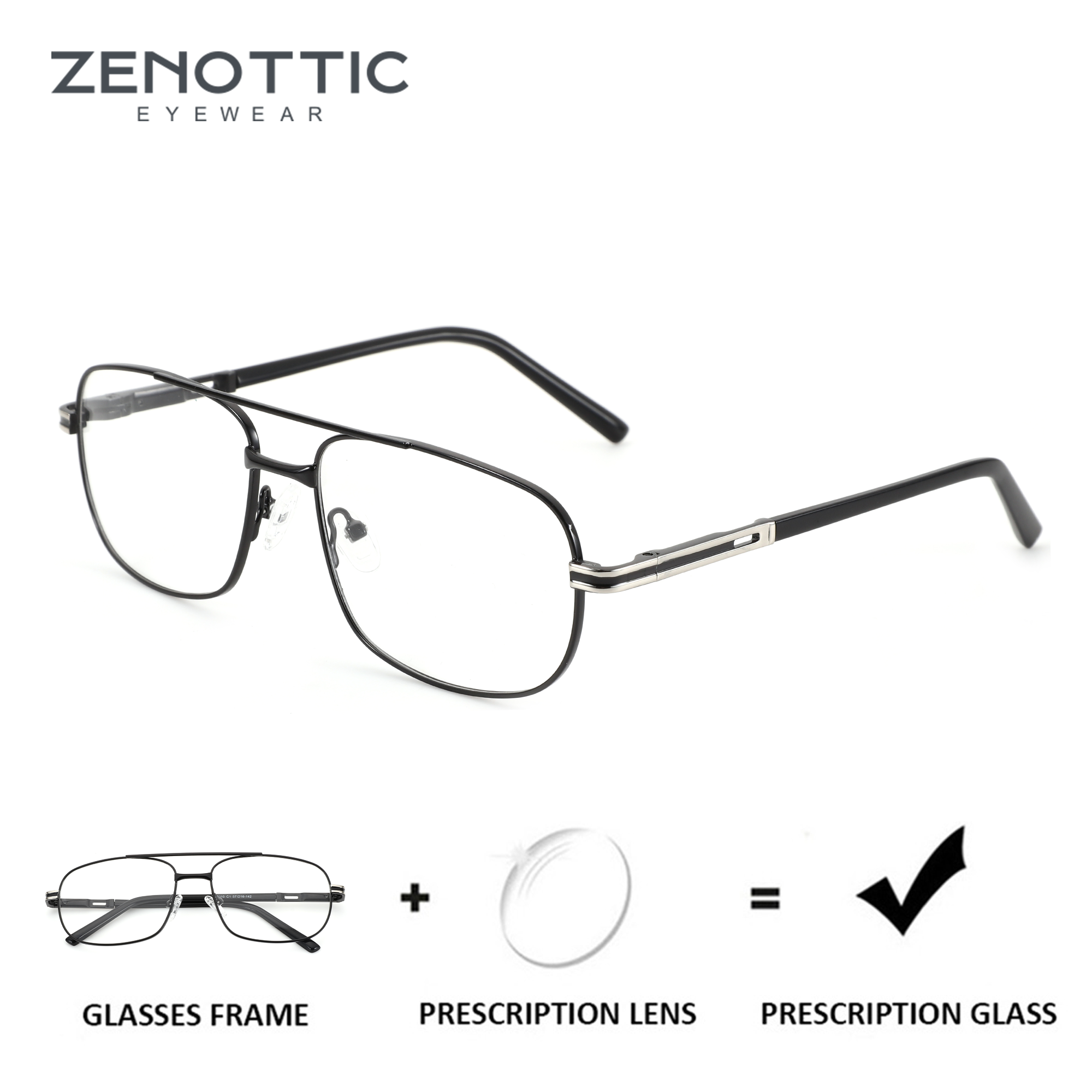 Men'S Fashion Glasses 2026 - ZENOTTIC (XL Size) 2026 Fashion Aviator