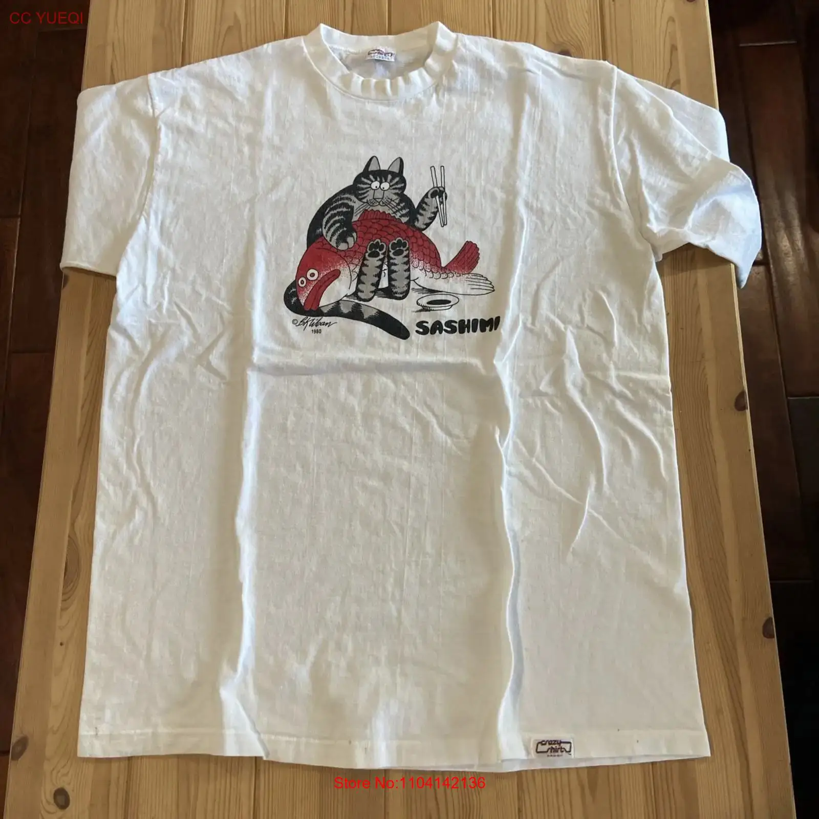 Mens Fashion In 1980S - Crazy T Shirt B Kilban Cat