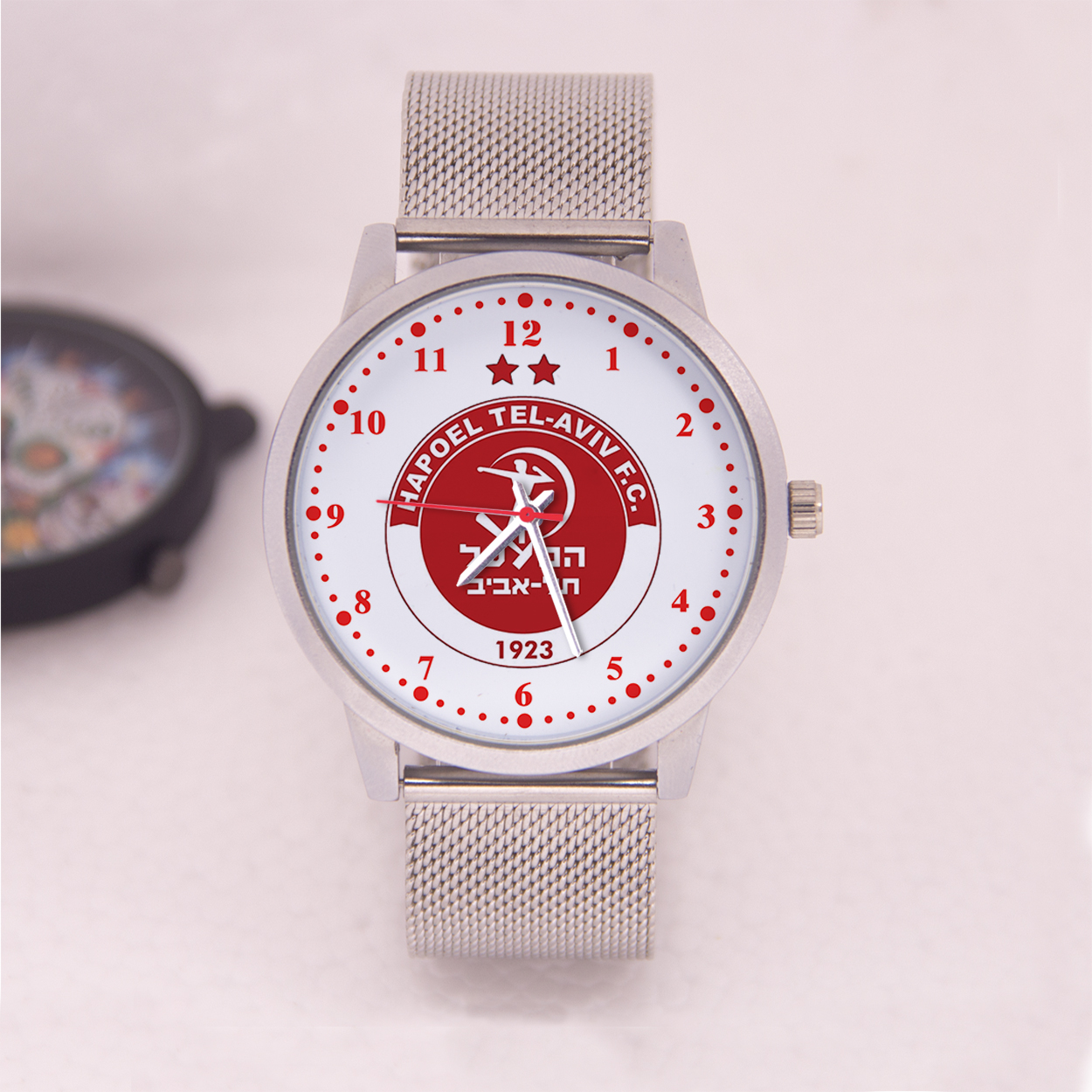 Men'S Fashion Website - Football Fans Leather Watch Strap Hapoel
