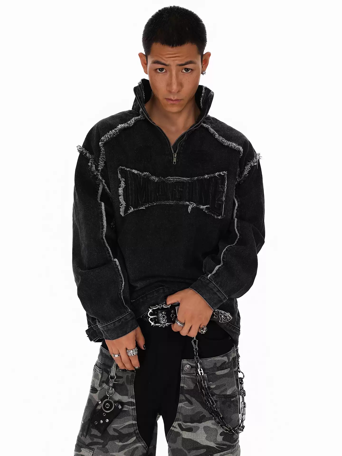 Men'S Spring Fashion - American Style High Street Splicing For