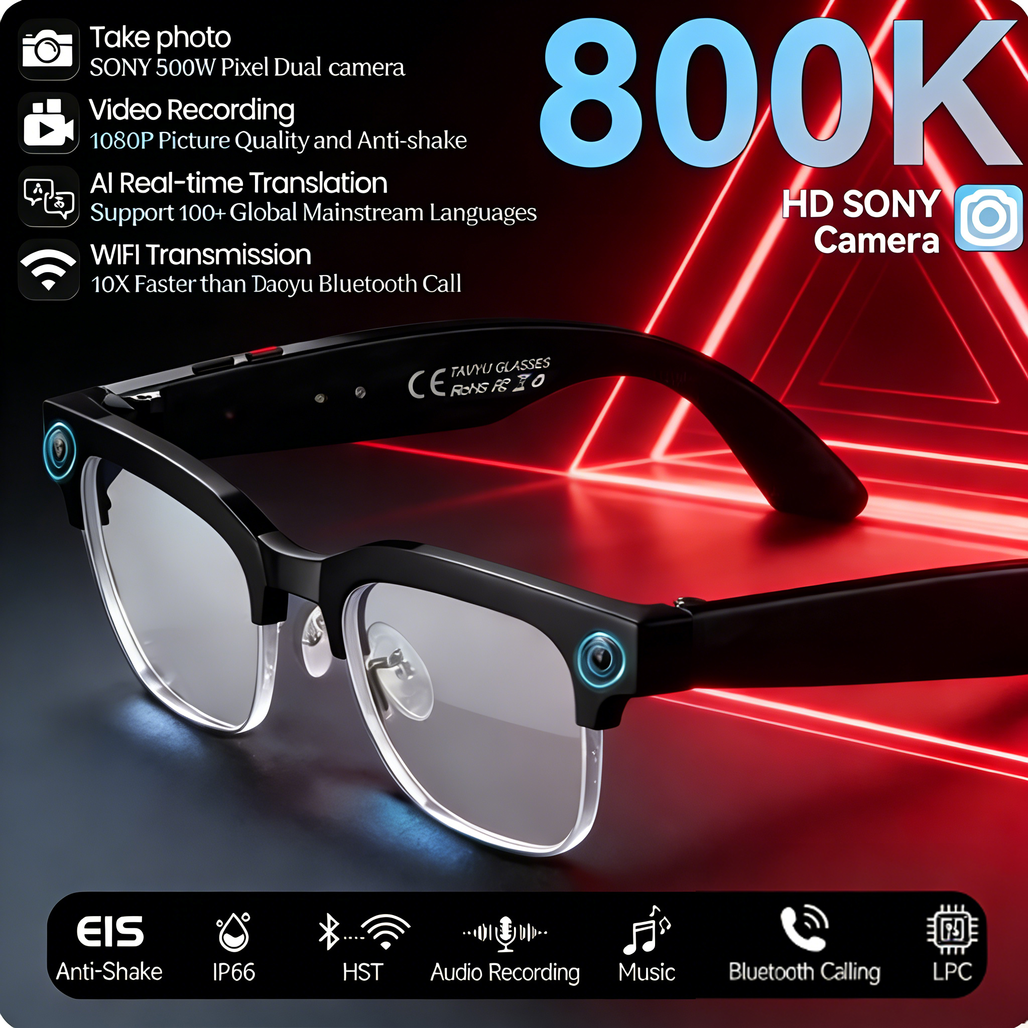 Men'S Fashion Glasses 2026 - 2026 New 8K HD AI Smart