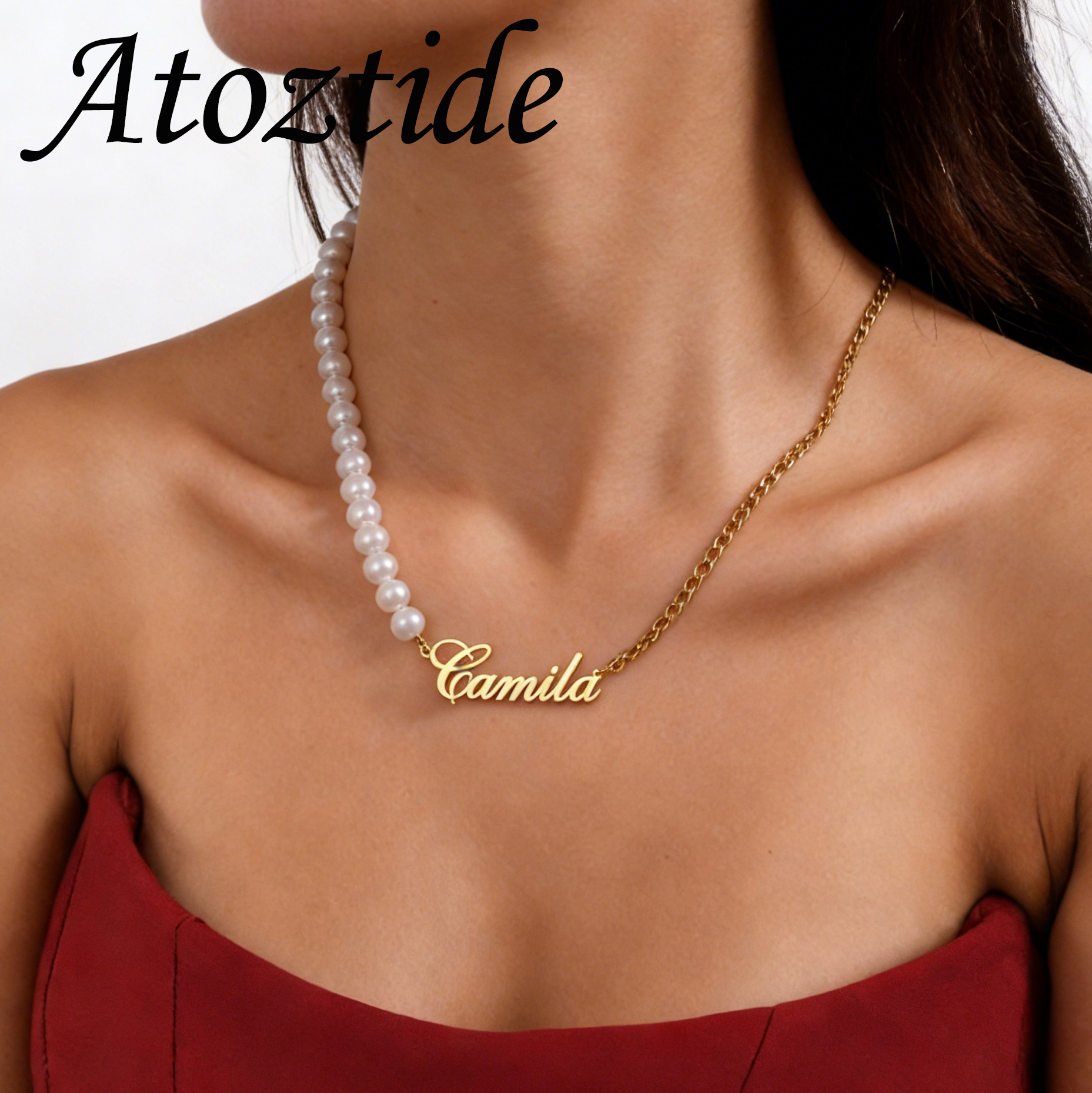 Men'S Fashion Jewelry Bracelets - Atoztide Custom Name Necklace Bracelet Jewelry