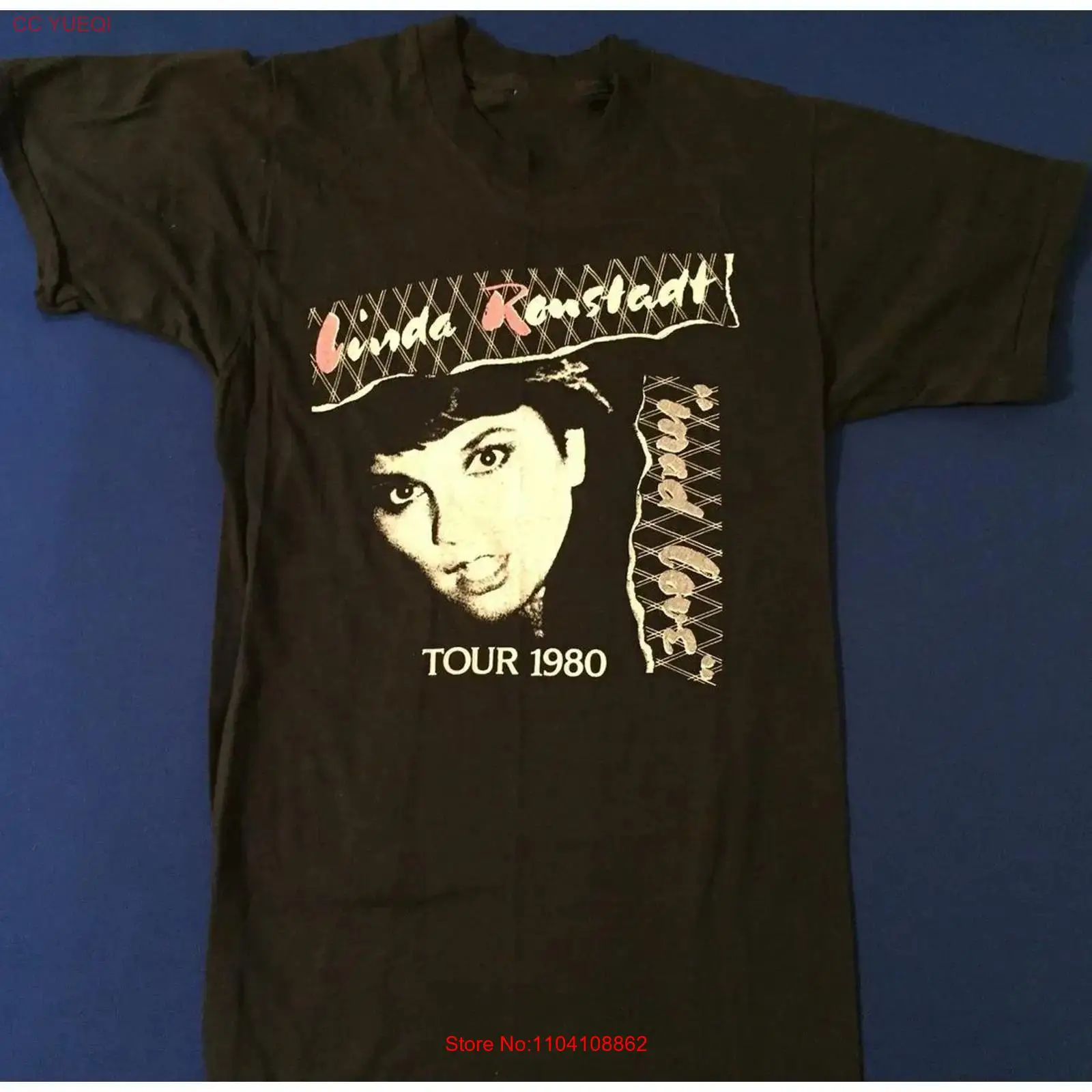 Mens Fashion In 1980S - Linda Ronstadt RETRO 1980 tour T