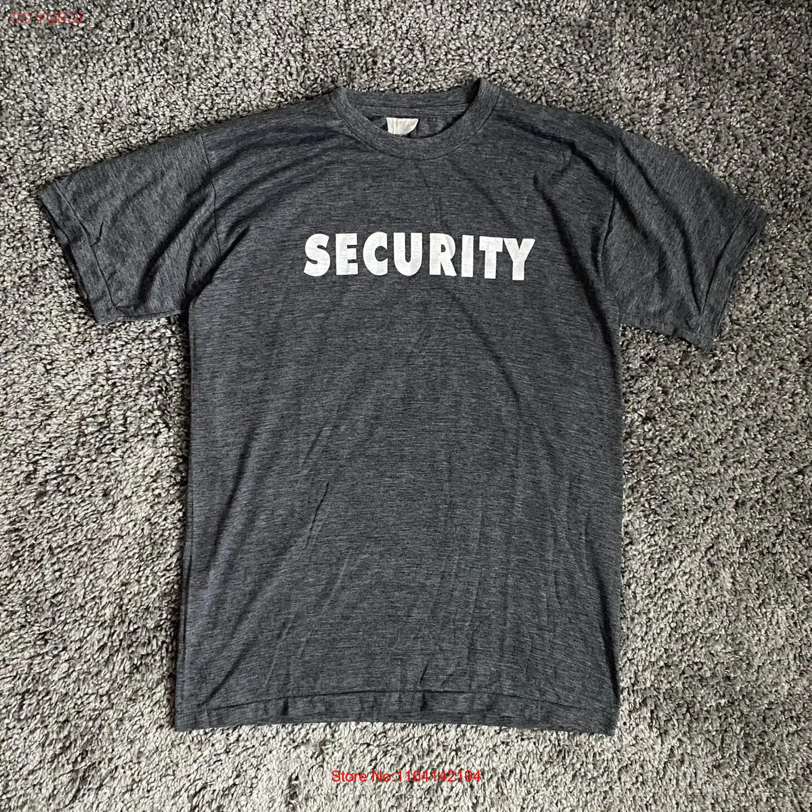 Mens Fashion In 1980S - Vintage 1980s SECURITY BIG LOGO print