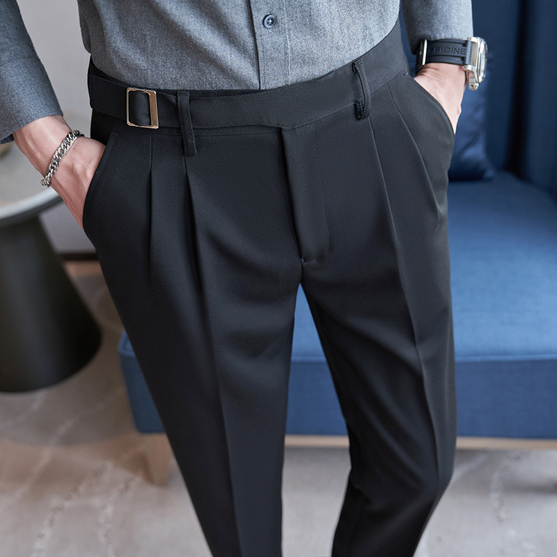 2026 New Men's Black Suit Pant - Men'S Fashion Khaki Pants ulasan dan harga