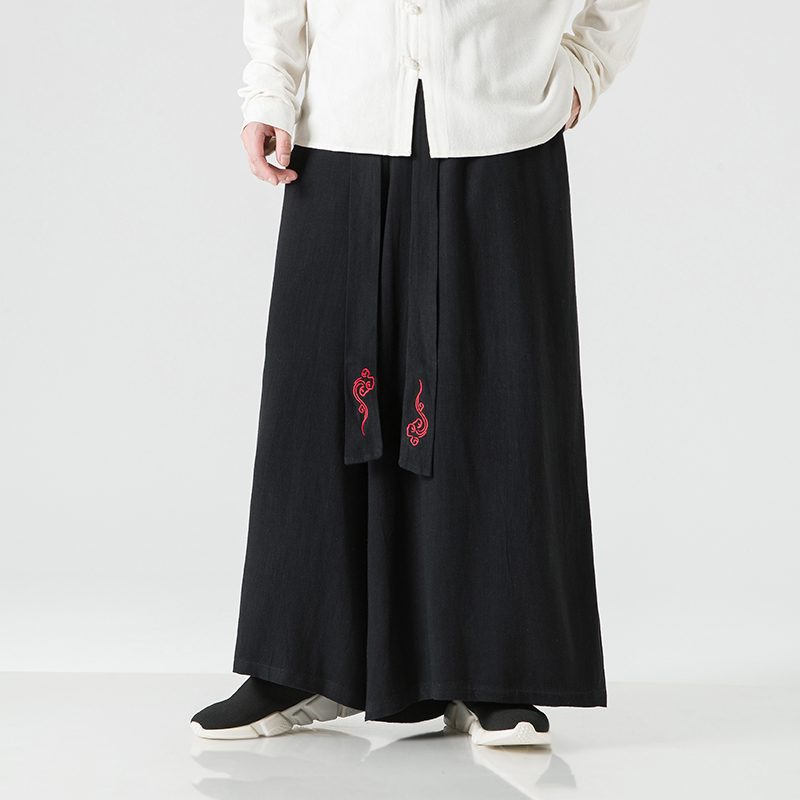 2023 Fashion Men Linen Wide Le - Men'S Fashion Linen Pants ulasan dan harga