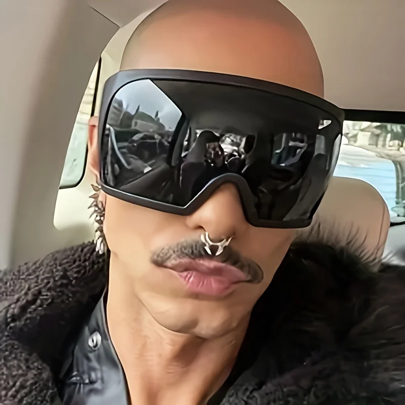 Oversized Sunglasses Men Wrap  - Men'S Fashion Xxl ulasan dan harga