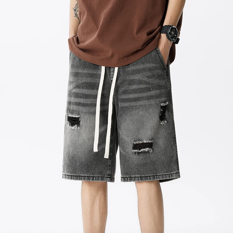 Summer Thin Denim Shorts Men's - Men'S Fashion Linen Pants ulasan dan harga