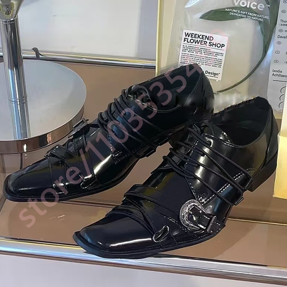 Black Pointed Toe Women's Thic - Men'S Fashion Y2K ulasan dan harga