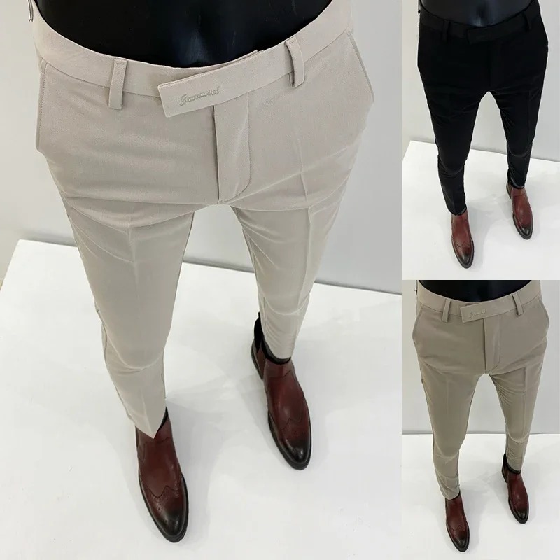 Men Suit Pants Formal Trousers - Formal Trouser Stretch ulasan dan harga