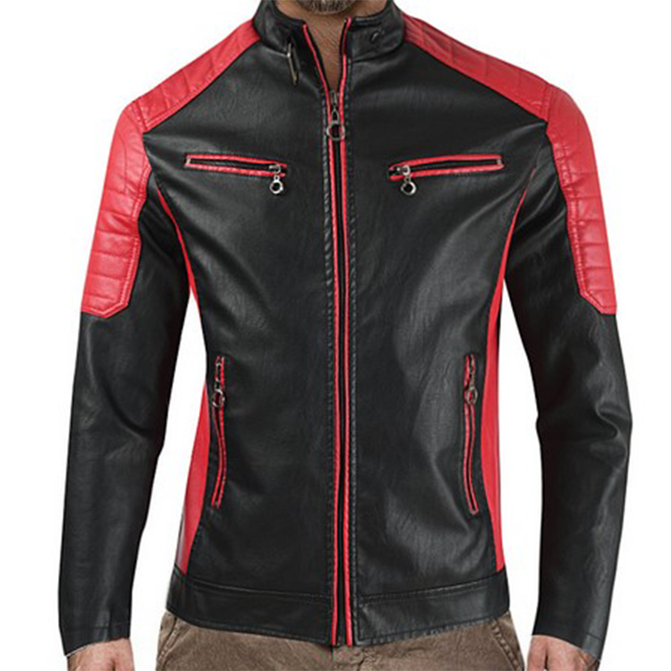 Men Motorcycle Leather Jacket  - Mens Fashion Bomber Jacket ulasan dan harga