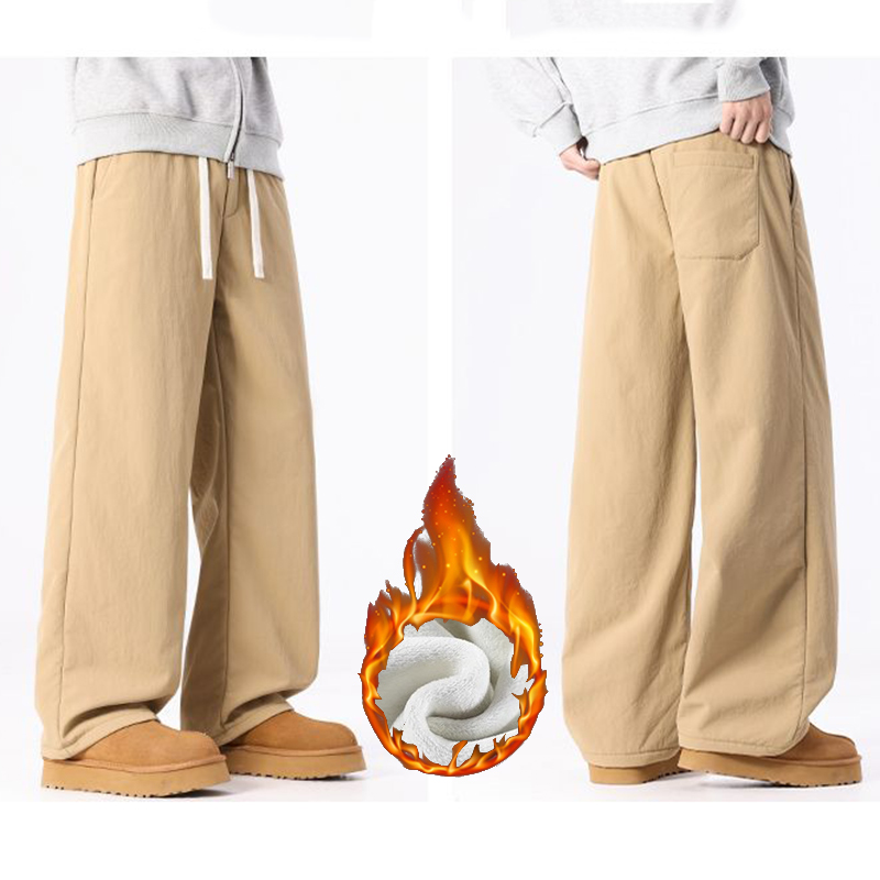 Men Fashion Autumn Winter Ther - Men'S Fashion Khaki Pants ulasan dan harga