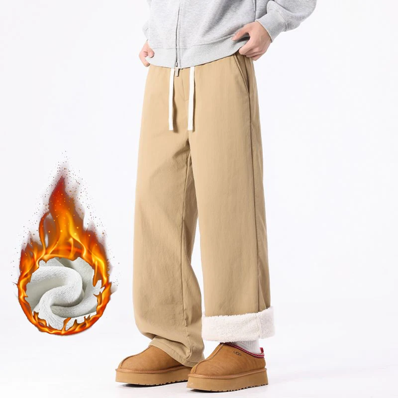 Men Fashion Autumn Winter Ther - Men'S Fashion Khaki Pants ulasan dan harga