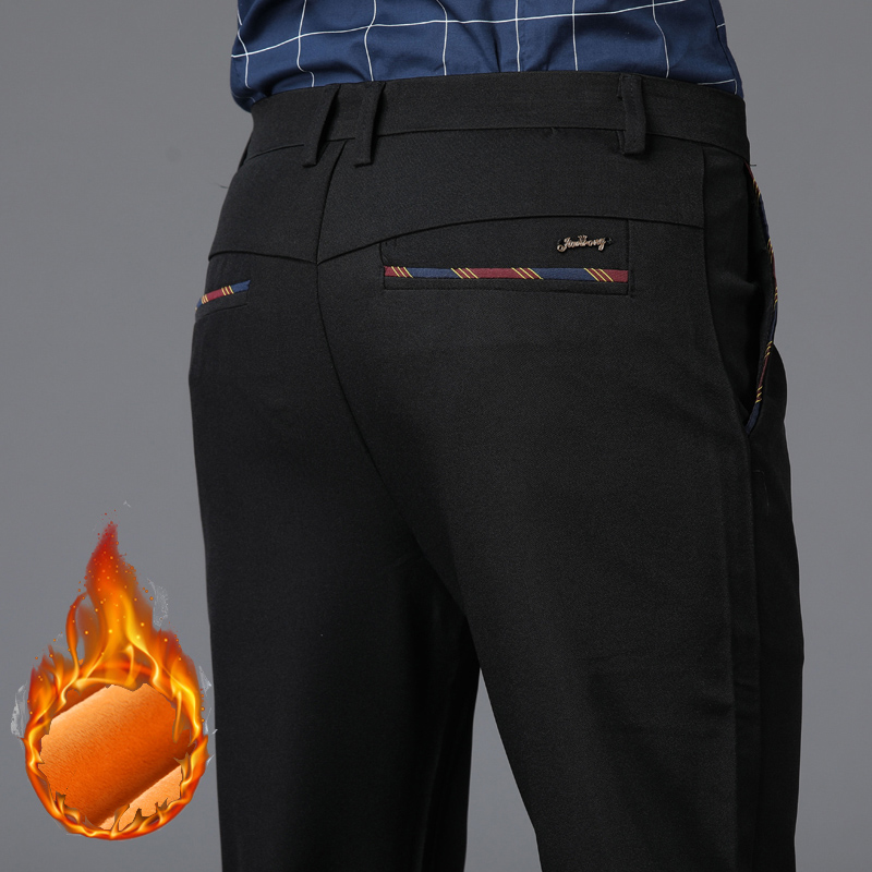 Winter New Men's Warm Thermal  - Formal Trouser Stretch ulasan dan harga