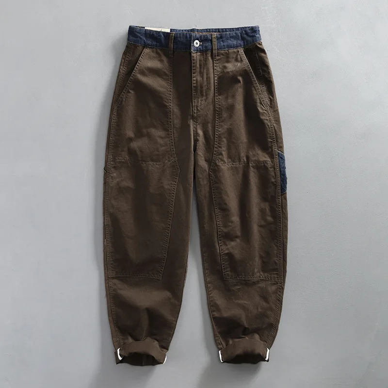 Japanese Fashion Men Cargo Pan - Men'S Fashion Khaki Pants ulasan dan harga