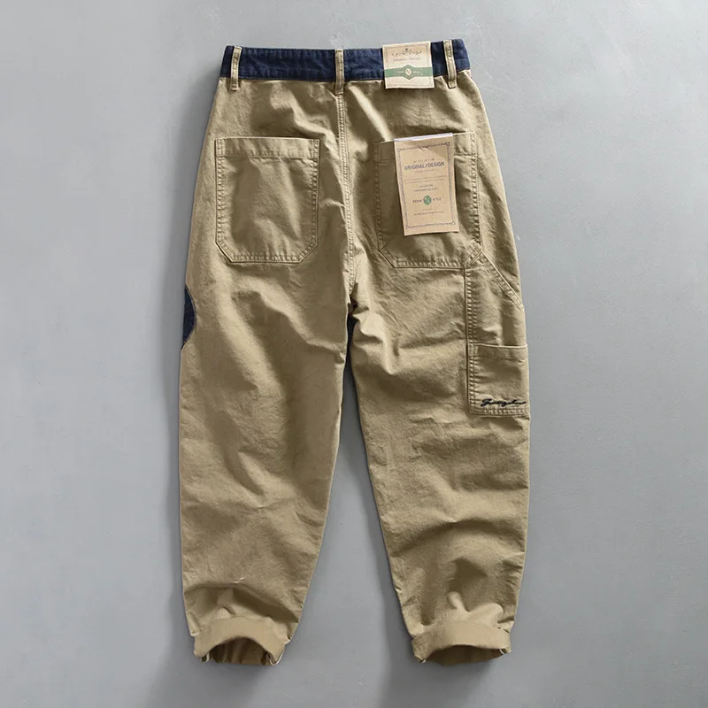 Japanese Fashion Men Cargo Pan - Men'S Fashion Khaki Pants ulasan dan harga