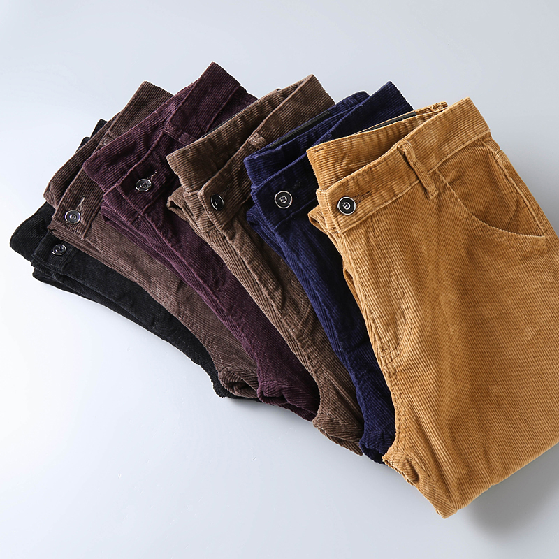 Cotton Corduroy Casual Pants M - Men'S Fashion Khaki Pants ulasan dan harga
