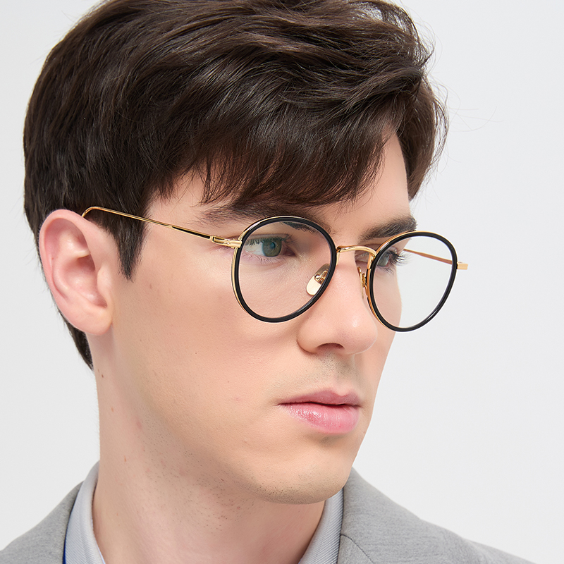 Fashion Oval Men Titanium Glas - Men'S Fashion Glasses 2026 ulasan dan harga