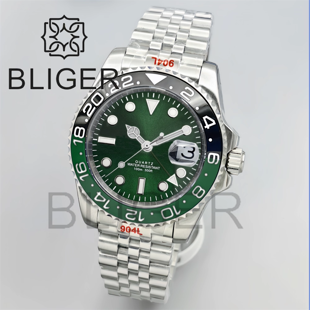 BLIGER 40mm GMT Men's Watches  - Men'S Fashion Logo ulasan dan harga