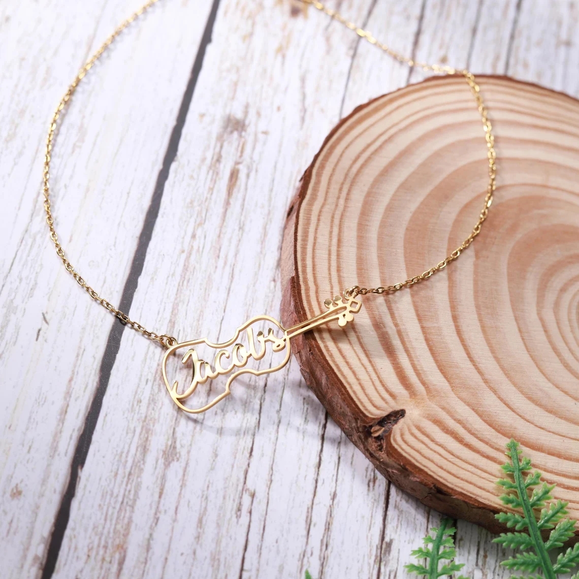 Customized Name Guitar Pendant - Men'S Fashion Jewelry Bracelets ulasan dan harga