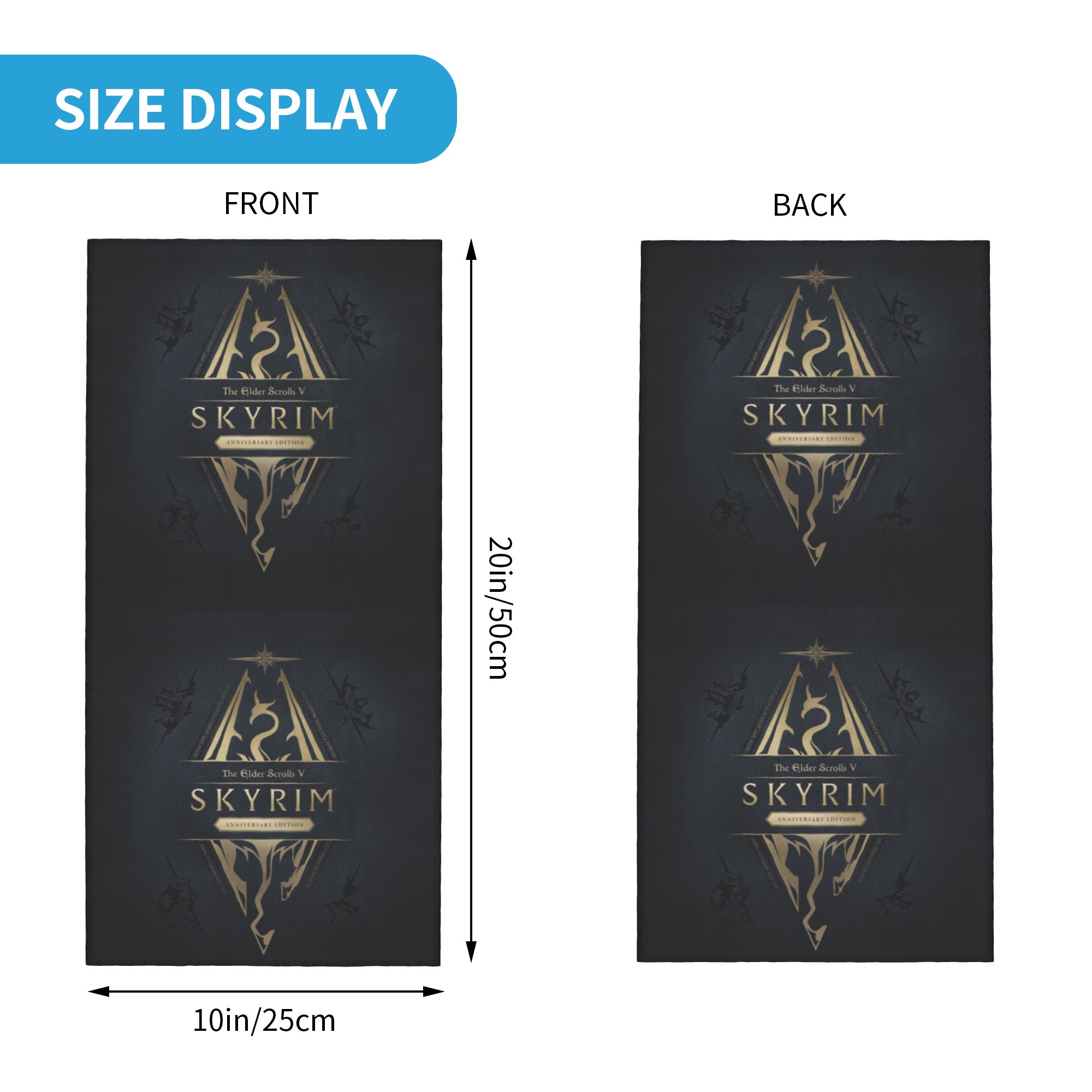 Custom Skyrim Logo Bandana Win - Men'S Fashion Logo ulasan dan harga