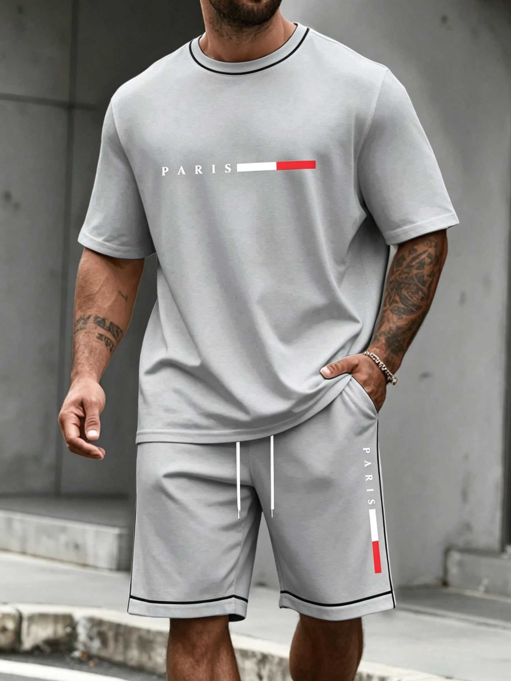 Men's Tracksuit 2 Piece ​O-nec - Men'S Fashion Undershirt ulasan dan harga
