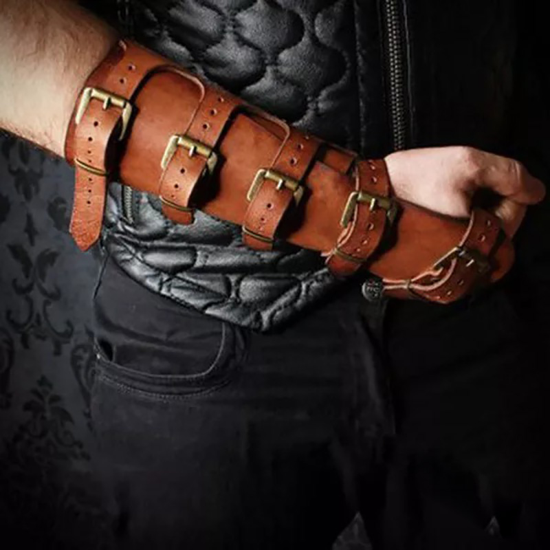 Medieval Viking Wristband Gaun - Men'S Fashion Gloves ulasan dan harga