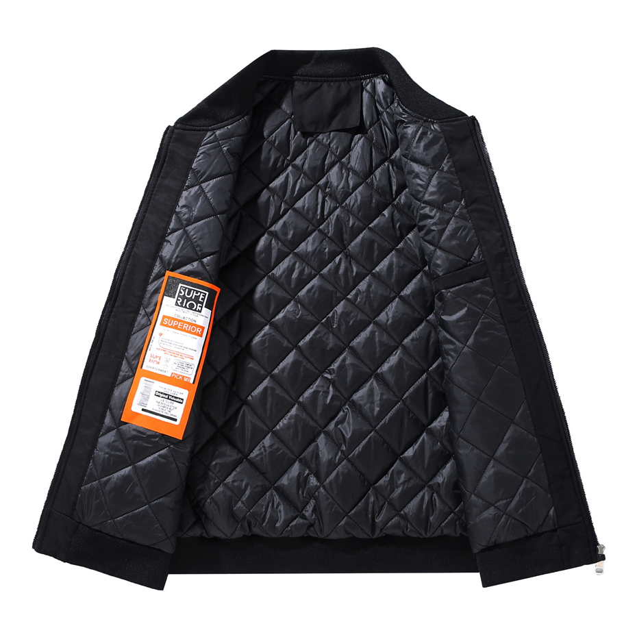 Thick Baseball Jacket Men Wint - Mens Fashion Bomber Jacket ulasan dan harga