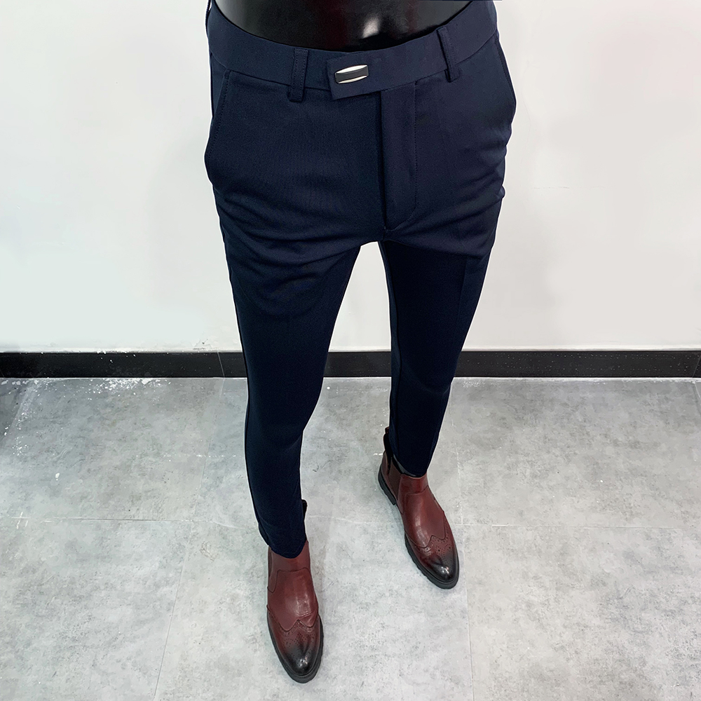 2024 New Slim Men's Pants Stre - Formal Trouser Stretch ulasan dan harga