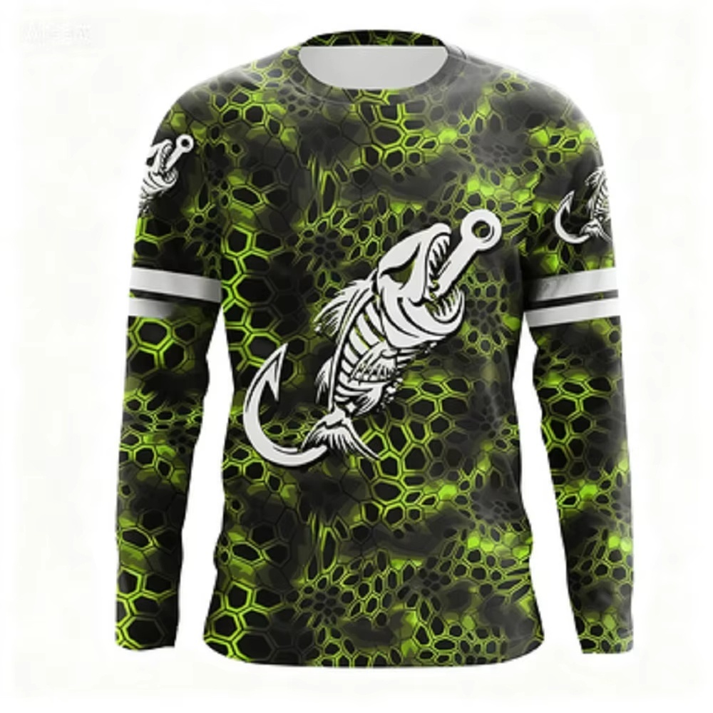 Fashionable Bass Pattern Crew  - Men'S Fashion Undershirt ulasan dan harga