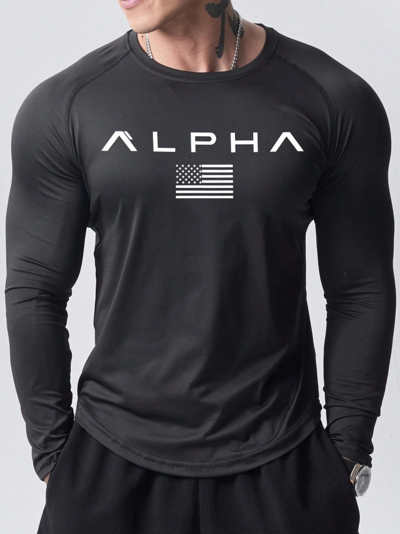 New men's long-sleeved T-shirt - Men'S Spring Fashion ulasan dan harga