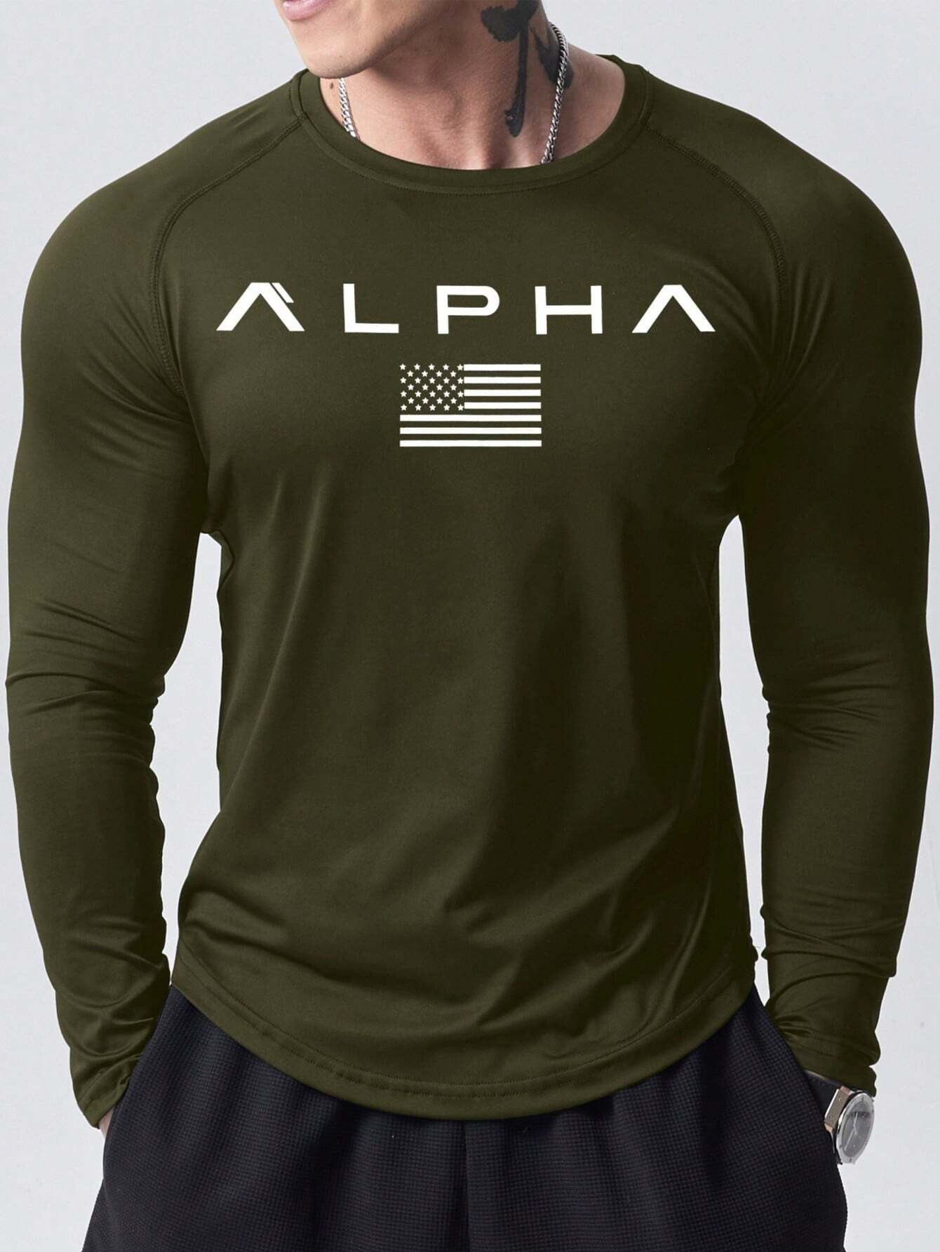 New men's long-sleeved T-shirt - Men'S Spring Fashion ulasan dan harga