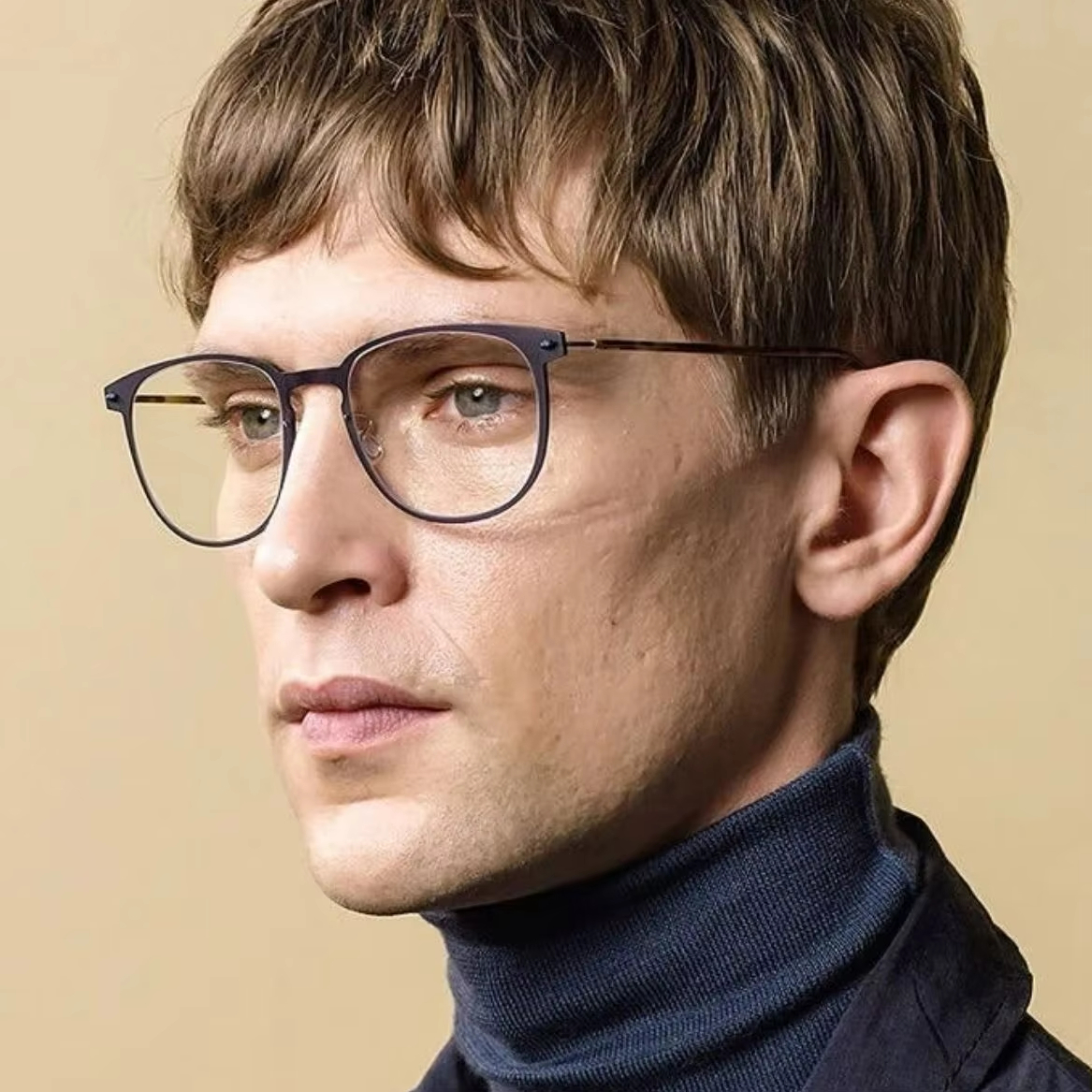 Denmark Brand 6549 Oval Round  - Men'S Fashion Glasses 2026 ulasan dan harga
