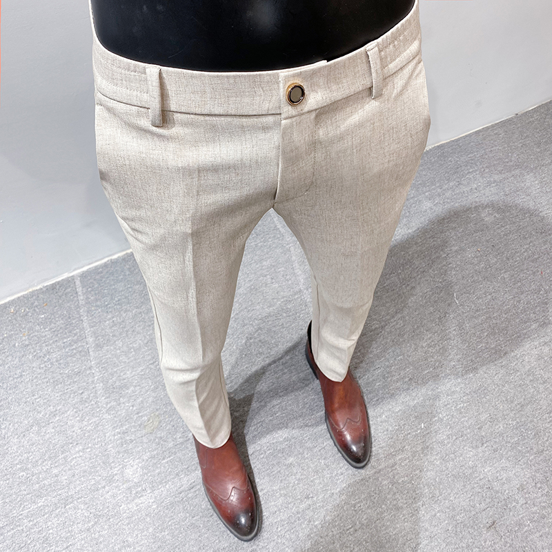 Men Suit Pants Formal Trousers - Formal Trouser Stretch ulasan dan harga