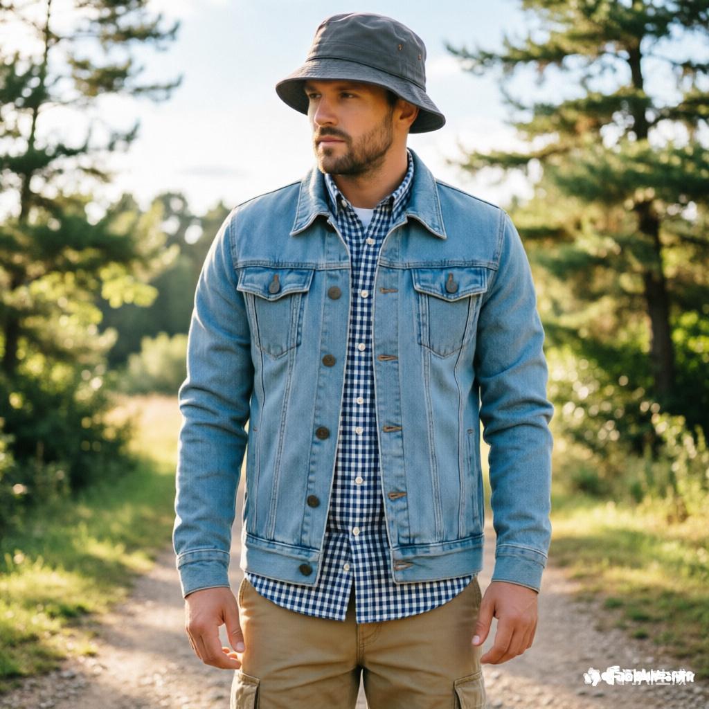 Spring Autumn Men Solid Denim  - Mens Fashion Denim Jacket ulasan dan harga