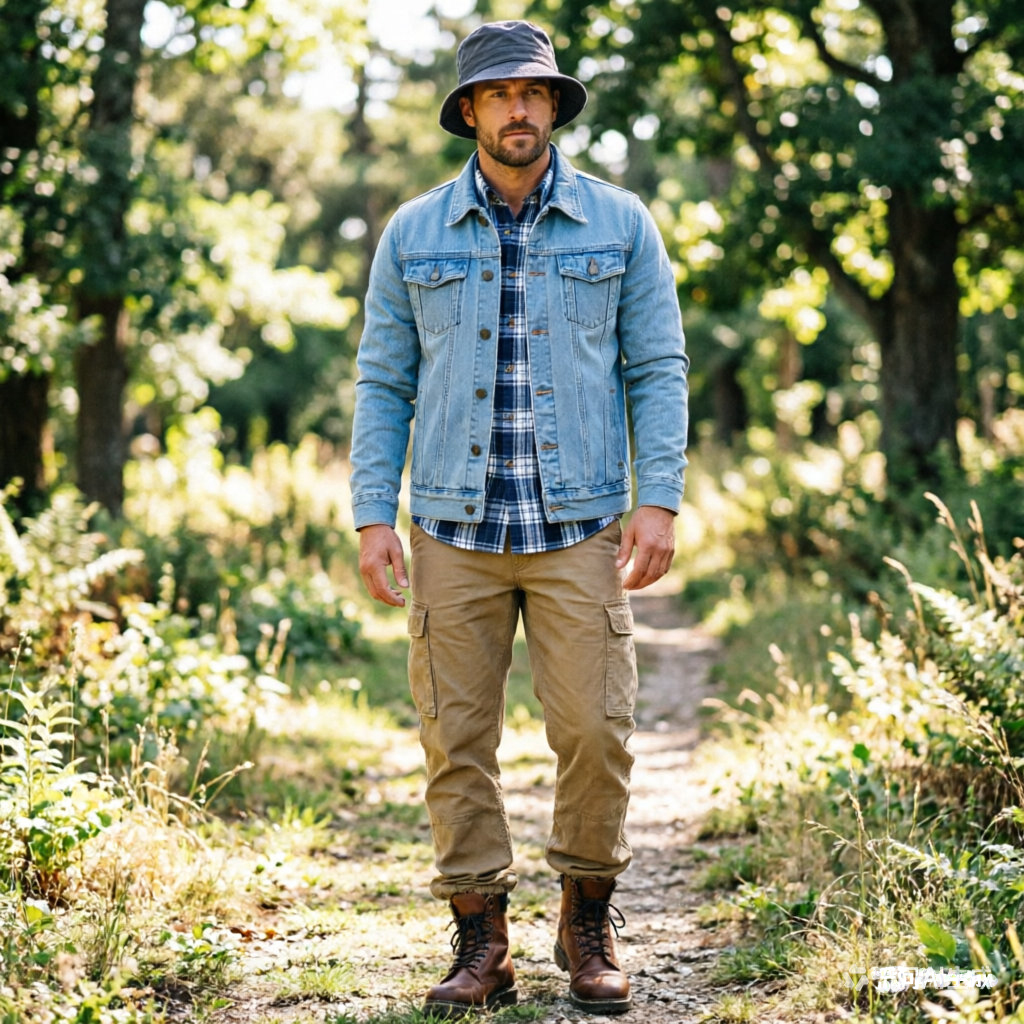 Spring Autumn Men Solid Denim  - Mens Fashion Denim Jacket ulasan dan harga