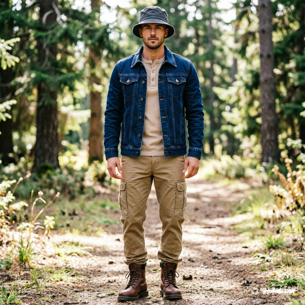 Spring Autumn Men Solid Denim  - Mens Fashion Denim Jacket ulasan dan harga