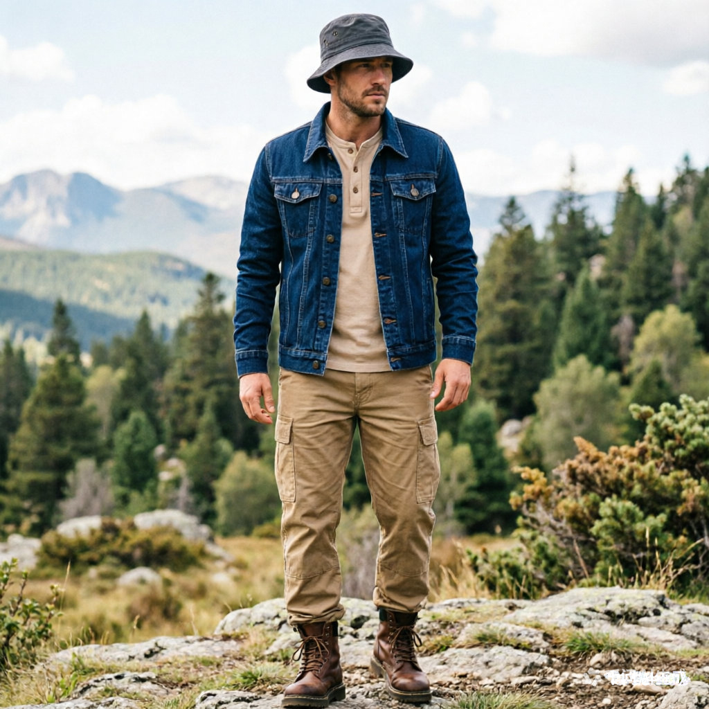 Spring Autumn Men Solid Denim  - Mens Fashion Denim Jacket ulasan dan harga