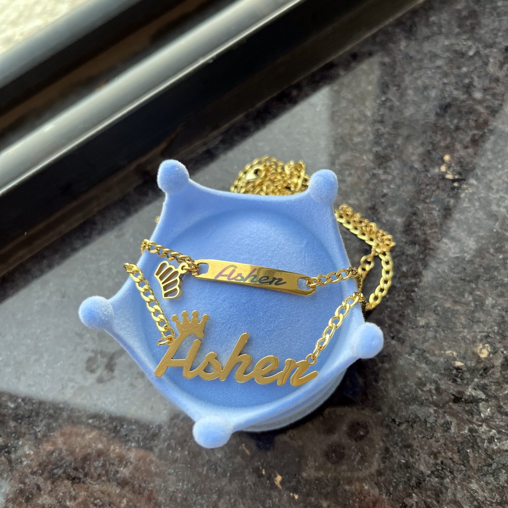 DUOYING Custom Name Necklace F - Men'S Fashion Jewelry Bracelets ulasan dan harga
