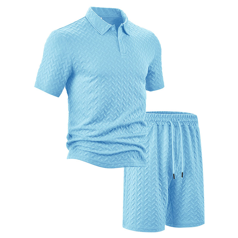 Men's summer lapel jacquard th - Men'S Fashion Polo ulasan dan harga