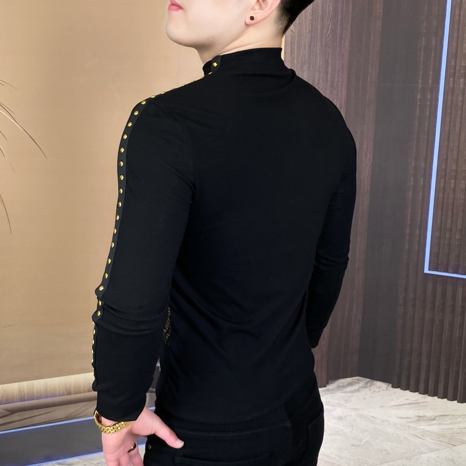 New long-sleeved tops for fash - Men'S Fashion Undershirt ulasan dan harga