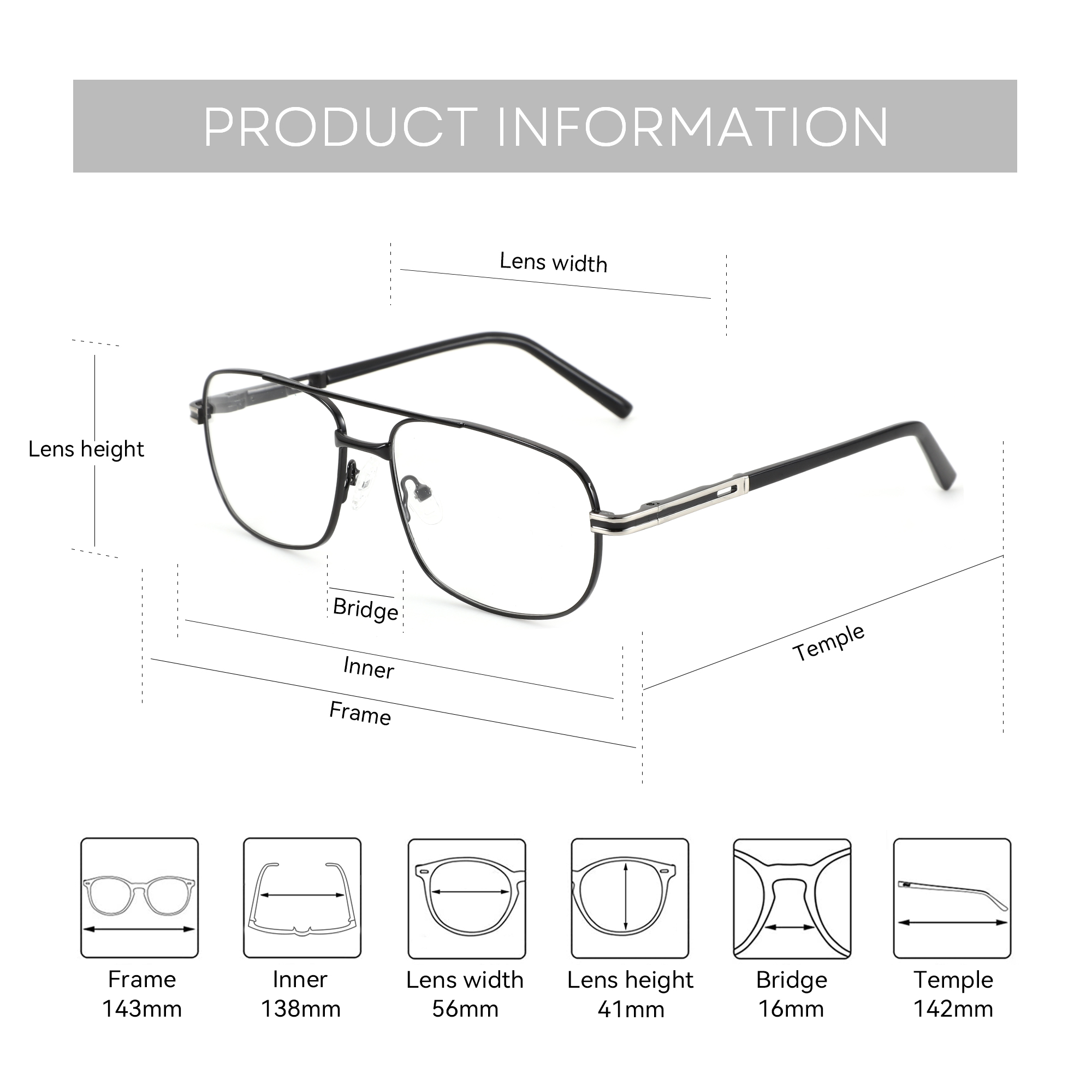 ZENOTTIC (XL Size) 2026 Fashio - Men'S Fashion Glasses 2026 ulasan dan harga
