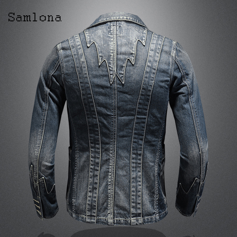2025 Single Breasted Mens Deni - Mens Fashion Denim Jacket ulasan dan harga