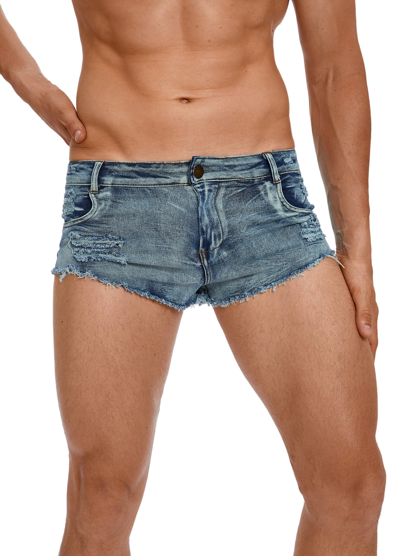 Men's Tight Low Waist Jeans Sh - Men'S Fashion Linen Pants ulasan dan harga