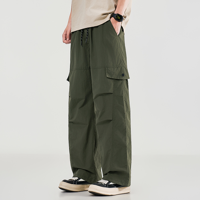 Summer Men's Workwear Wide Leg - Jogger Sweatpants Men ulasan dan harga